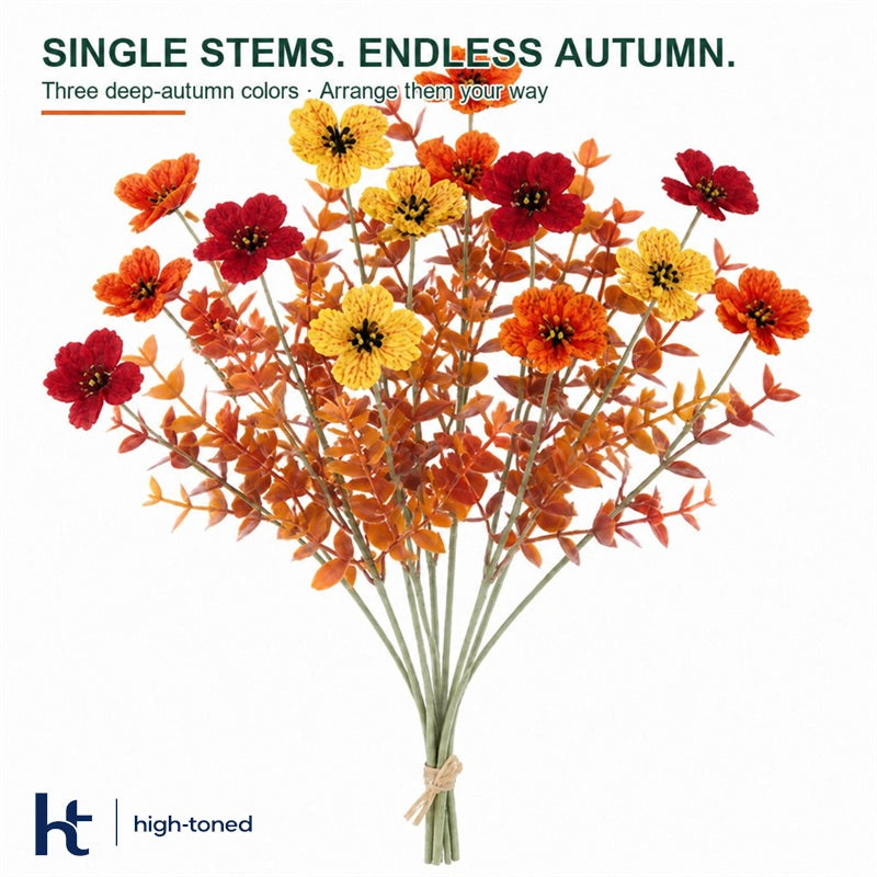 Artificial Fall Flowers Realistic Autumn Stems for Home Decor