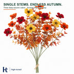 Artificial Fall Flowers Realistic Autumn Stems for Home Decor