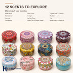 Decorative Tin Scented Candle – Home Fragrance Candle