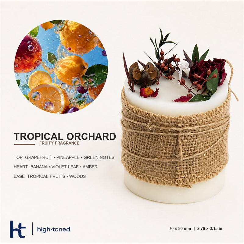 Botanical Floral Scented Candle – Handmade Soy Wax Candle