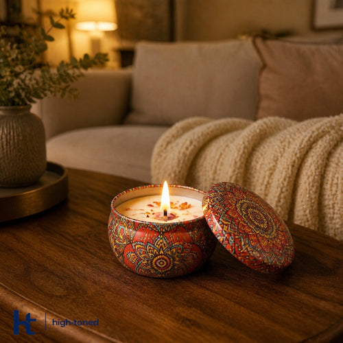 Decorative Tin Scented Candle – Home Fragrance Candle