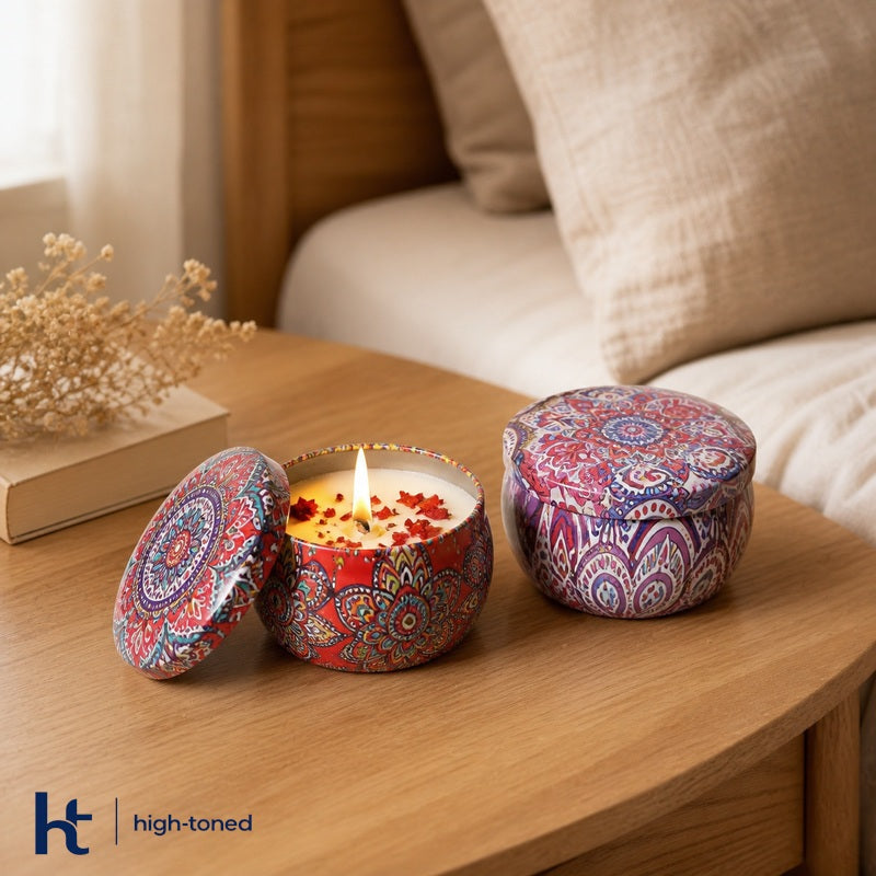 Decorative Tin Scented Candle – Home Fragrance Candle