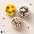 Botanical Floral Scented Candle – Handmade Soy Wax Candle