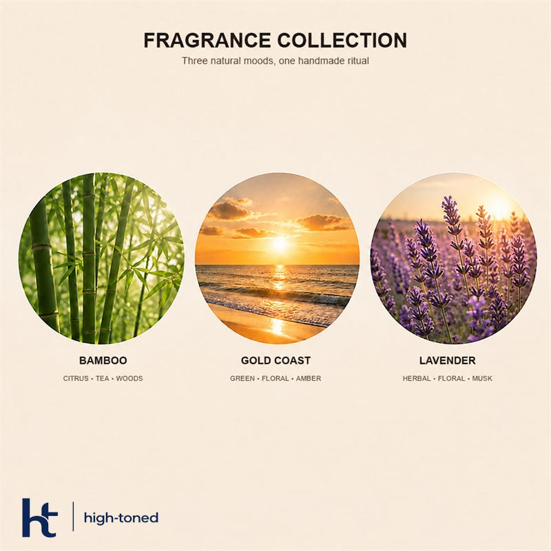 Botanical Floral Scented Candle – Handmade Soy Wax Candle