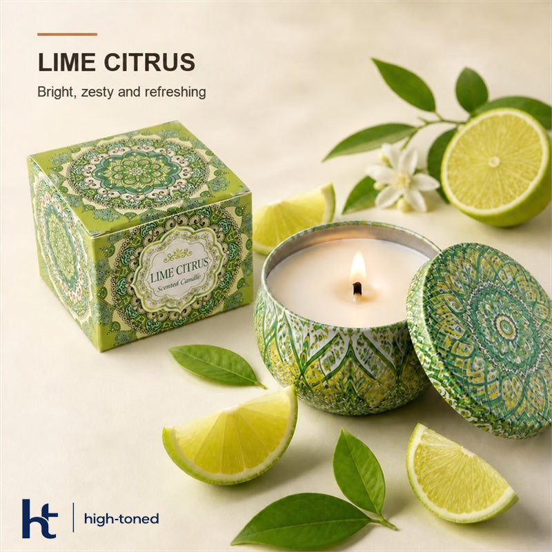 Decorative Tin Scented Candle – Home Fragrance Candle