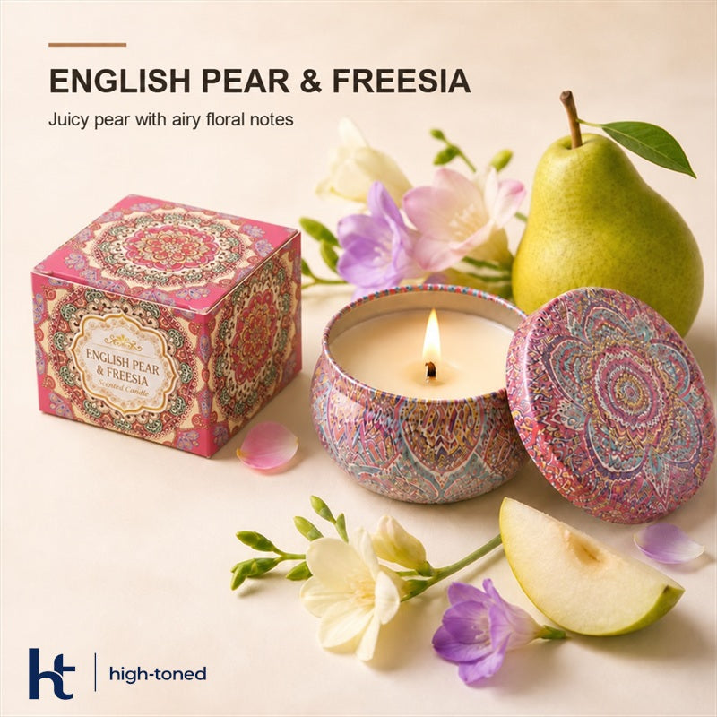 Decorative Tin Scented Candle – Home Fragrance Candle